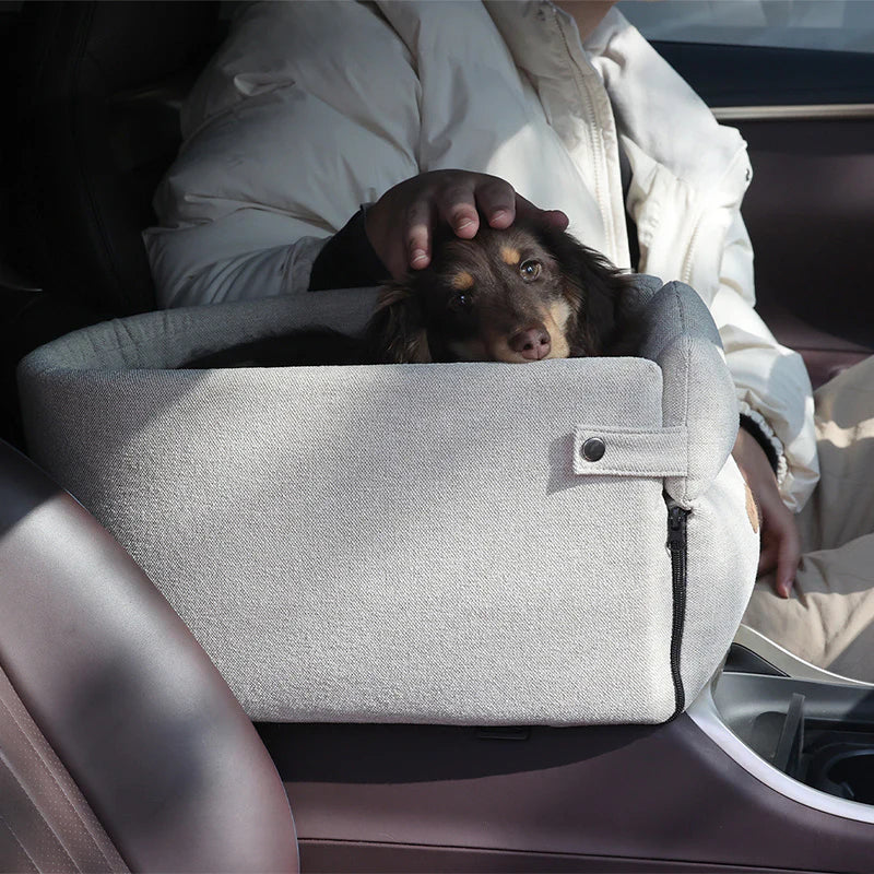 Portable Dog Car Seat Bed and Carrier for Small Dogs and Cats - Safety Travel Accessories
