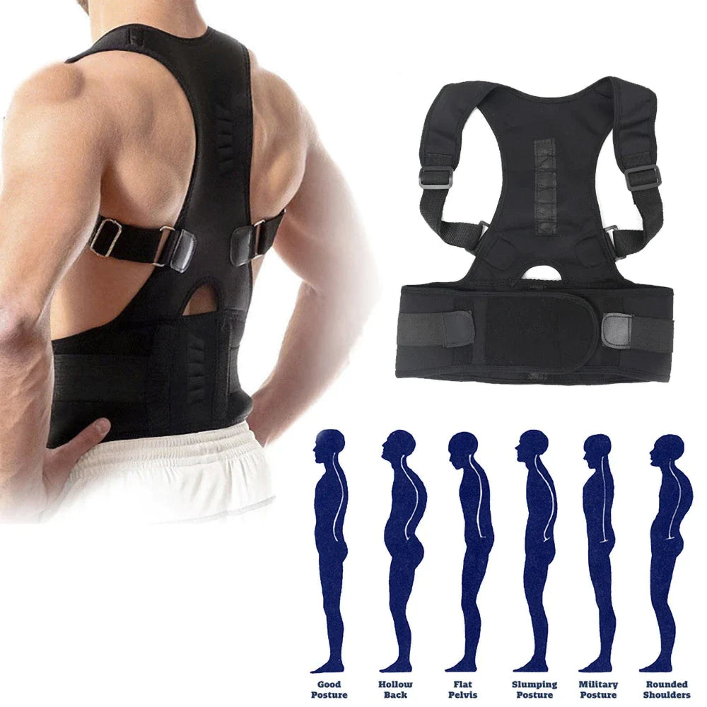 Magnetic Posture Corrector – Adjustable Back & Shoulder Support Brace for Men and Women