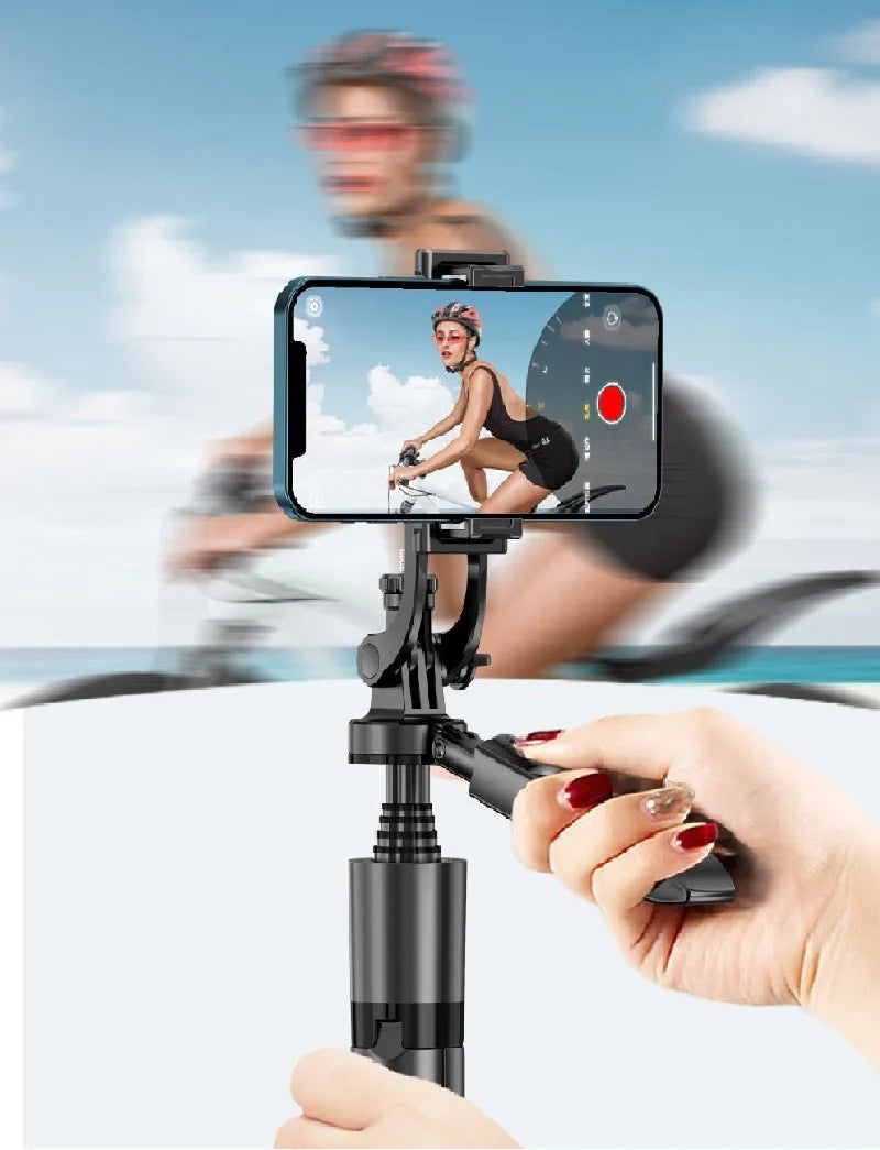 360° Auto Face Tracking Smart Gimbal – AI Phone Holder for Video, Vlogging, Live Streaming & Stabilization