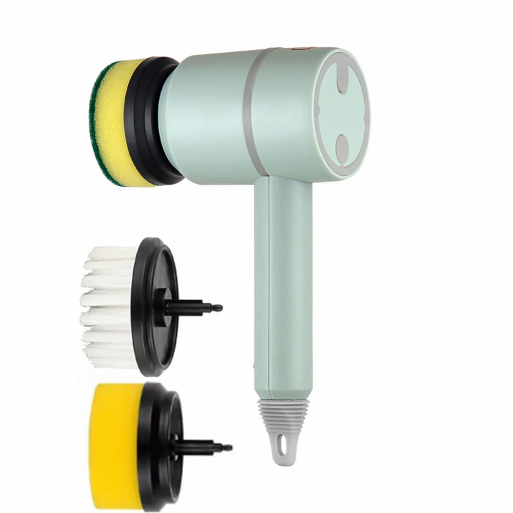 Electric Cleaning Brush – USB Rechargeable Wireless Scrubber for Dishes, Kitchen, Bathtub & Tiles