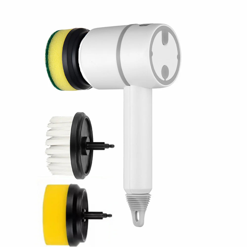 Electric Cleaning Brush – USB Rechargeable Wireless Scrubber for Dishes, Kitchen, Bathtub & Tiles