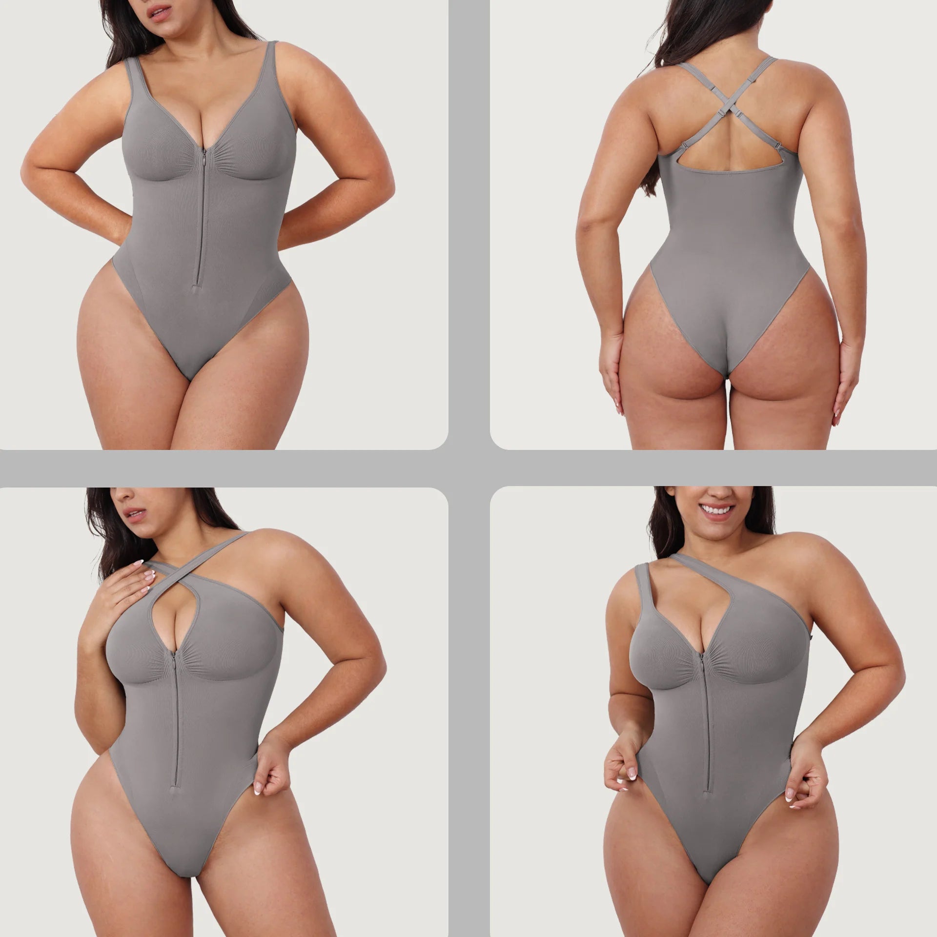 Women’s Slimming Bodysuit – Full Body Shaper with Zipper, Waist Control & Post-Surgical Support