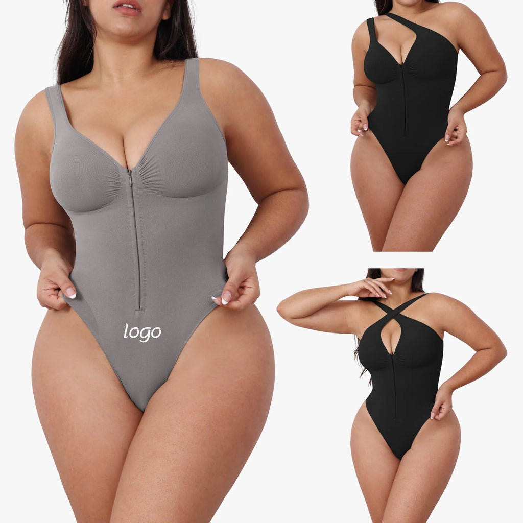 Women’s Slimming Bodysuit – Full Body Shaper with Zipper, Waist Control & Post-Surgical Support
