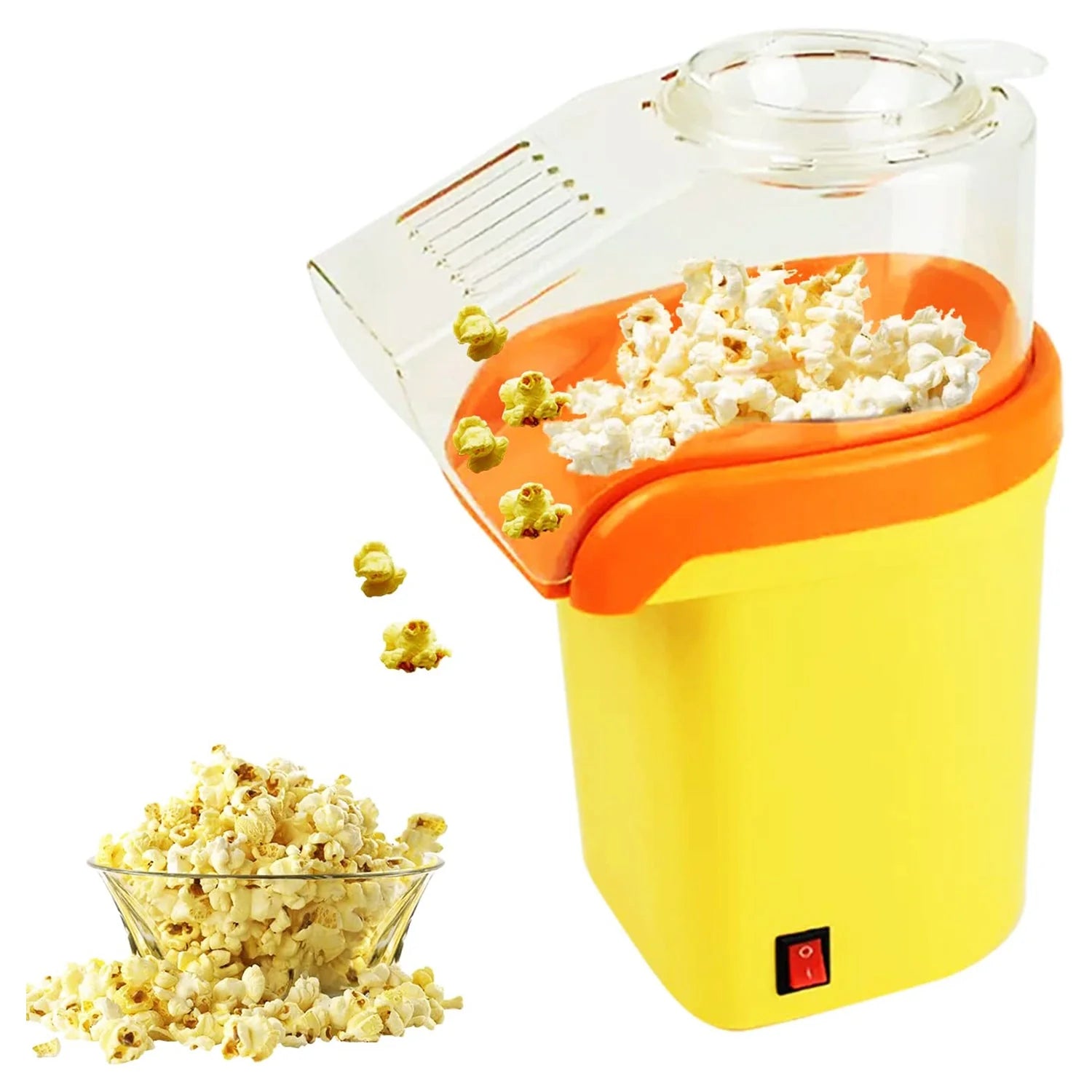 5Core Hot Air Popcorn Maker – Mini Portable Electric Popper (16-Cup Capacity)