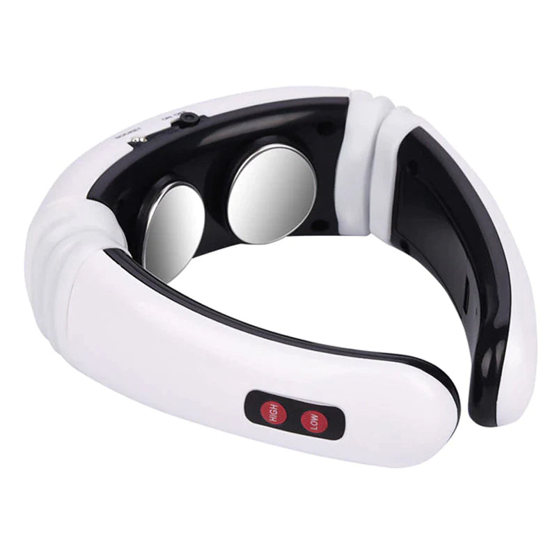Electric Neck Massager – Pulse & Magnetic Therapy for Cervical Muscle Relaxation and Pain Relief