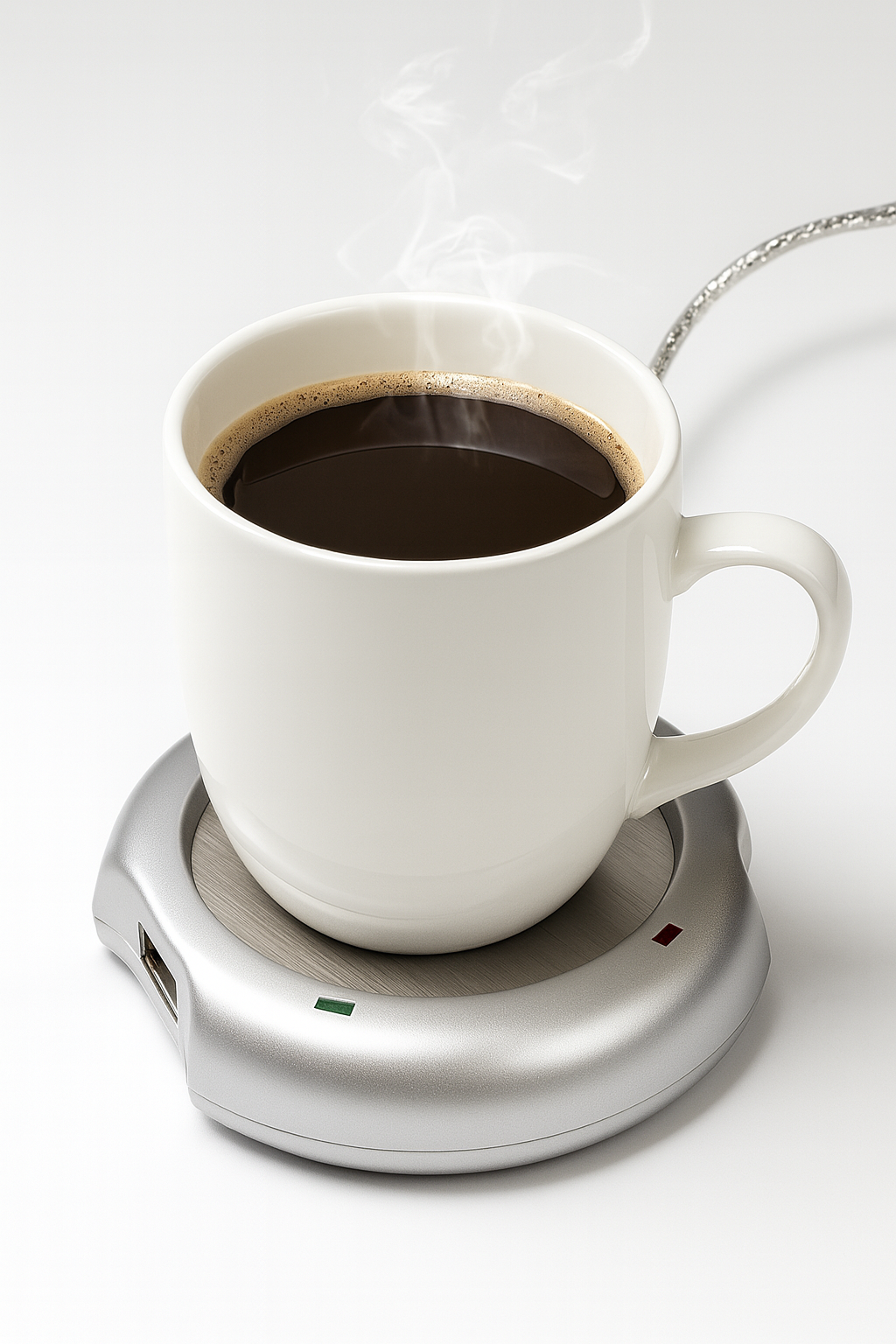 Portable USB Heated Mug Warmer for Drinks Indoors and Outdoors