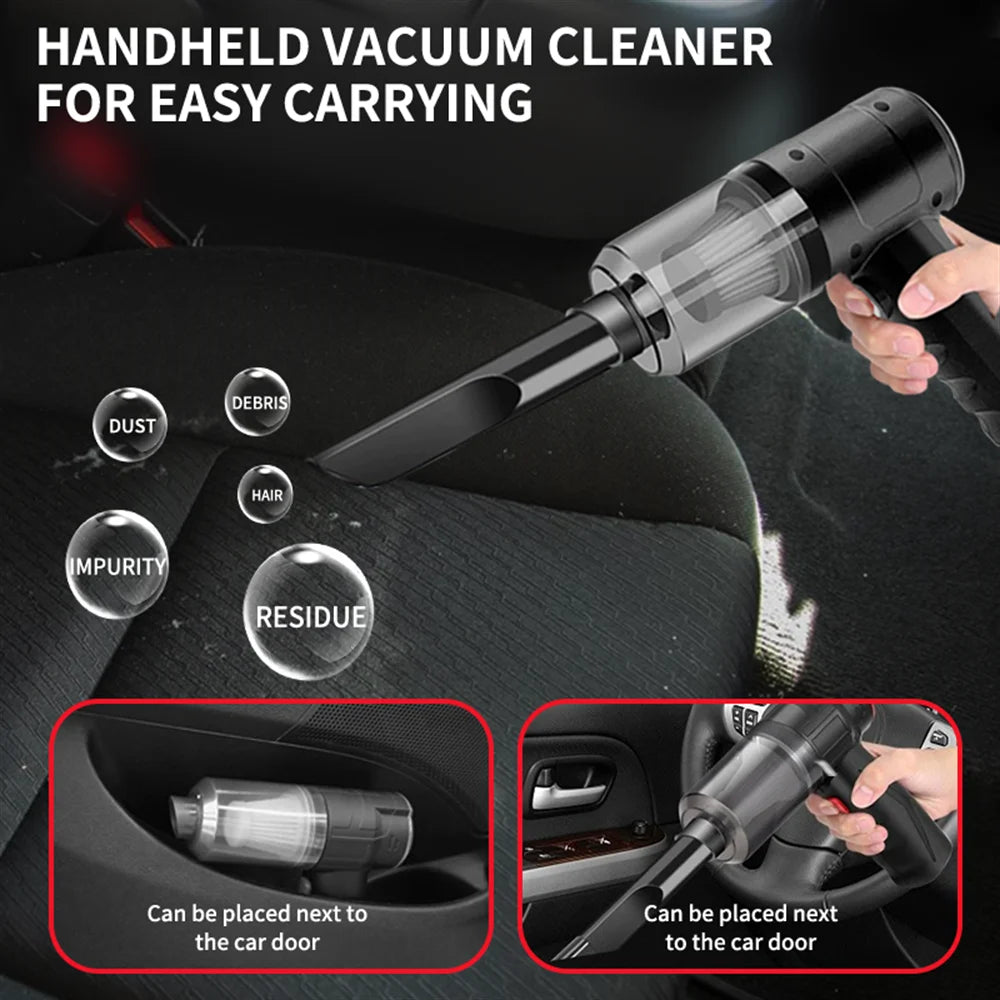 Small Portable Vacuum Cleaner – Multi-Purpose Handheld Car & Home Cleaner