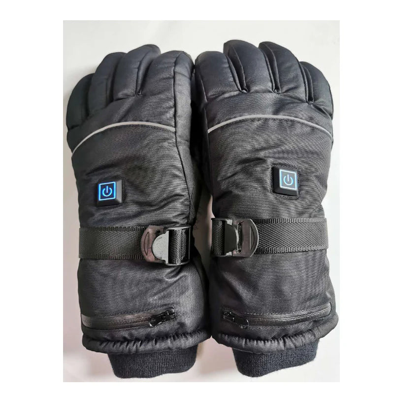 Heated 5-Digit Rechargeable Thermal Ski Mittens