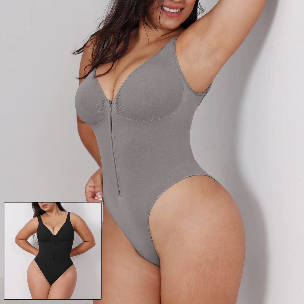 Women’s Slimming Bodysuit – Full Body Shaper with Zipper, Waist Control & Post-Surgical Support