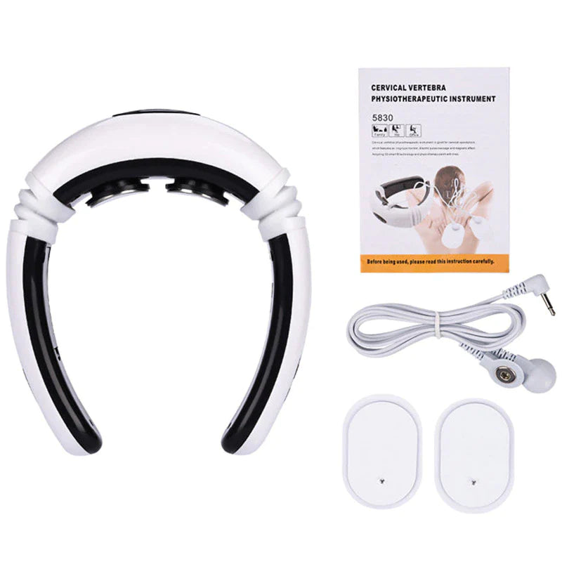 Electric Neck Massager – Pulse & Magnetic Therapy for Cervical Muscle Relaxation and Pain Relief