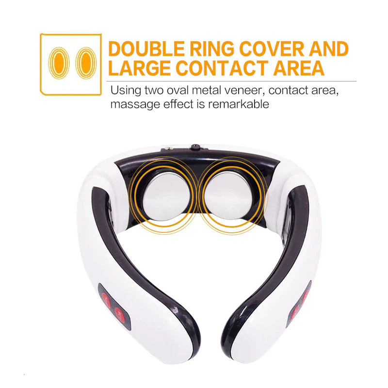 Electric Neck Massager – Pulse & Magnetic Therapy for Cervical Muscle Relaxation and Pain Relief