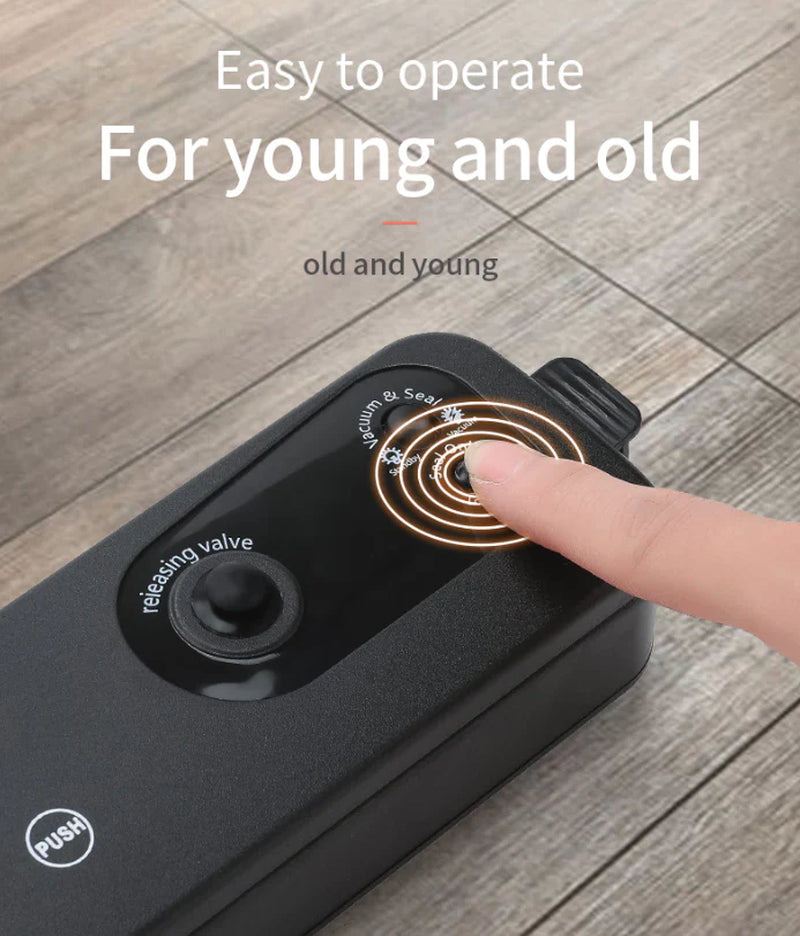 Vacuum Sealer Machine – Automatic Food Preservation & Storage Saver with Seal Bags