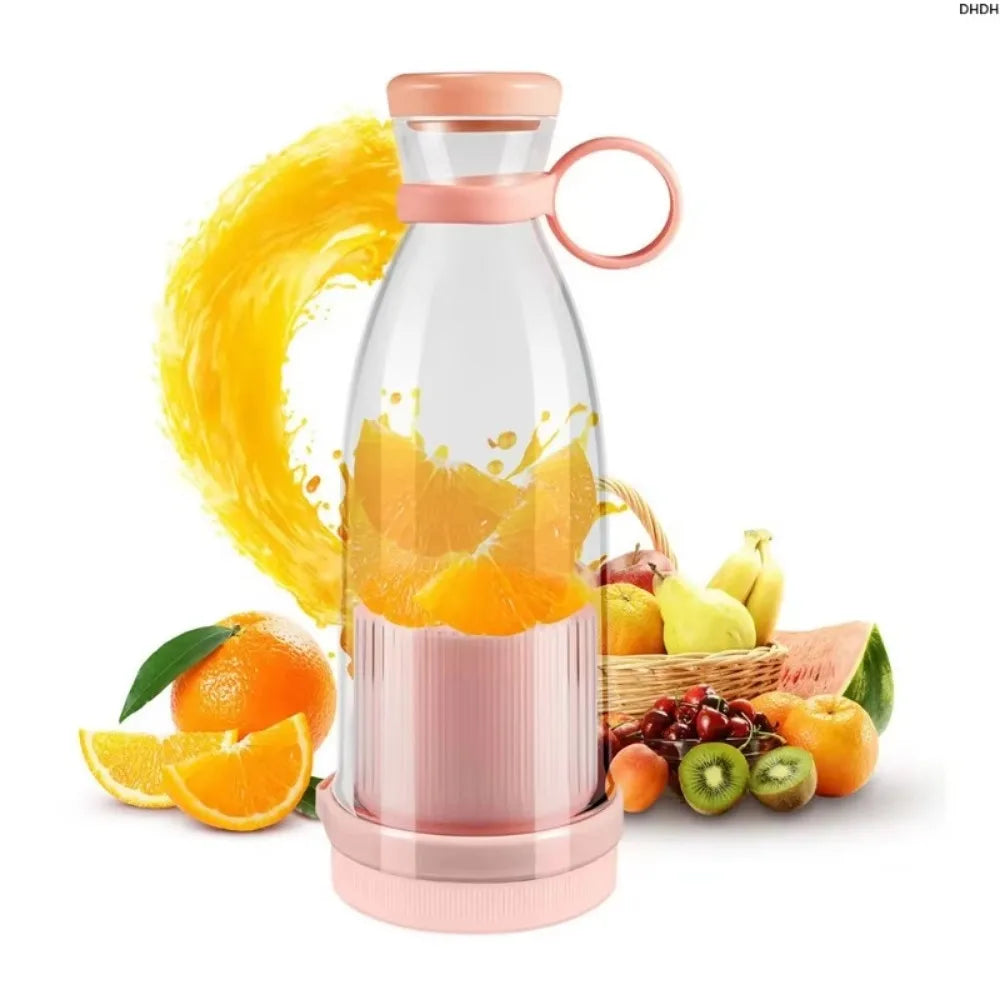 Portable Blender Bottle - USB Rechargeable Smoothie Maker for Travel and Home