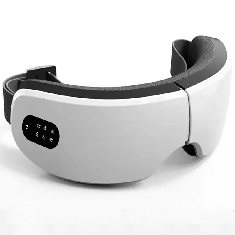 Smart Eye Massager with Heat, Bluetooth Music & Vibration – Relieves Eye Strain, Dark Circles & Fatigue