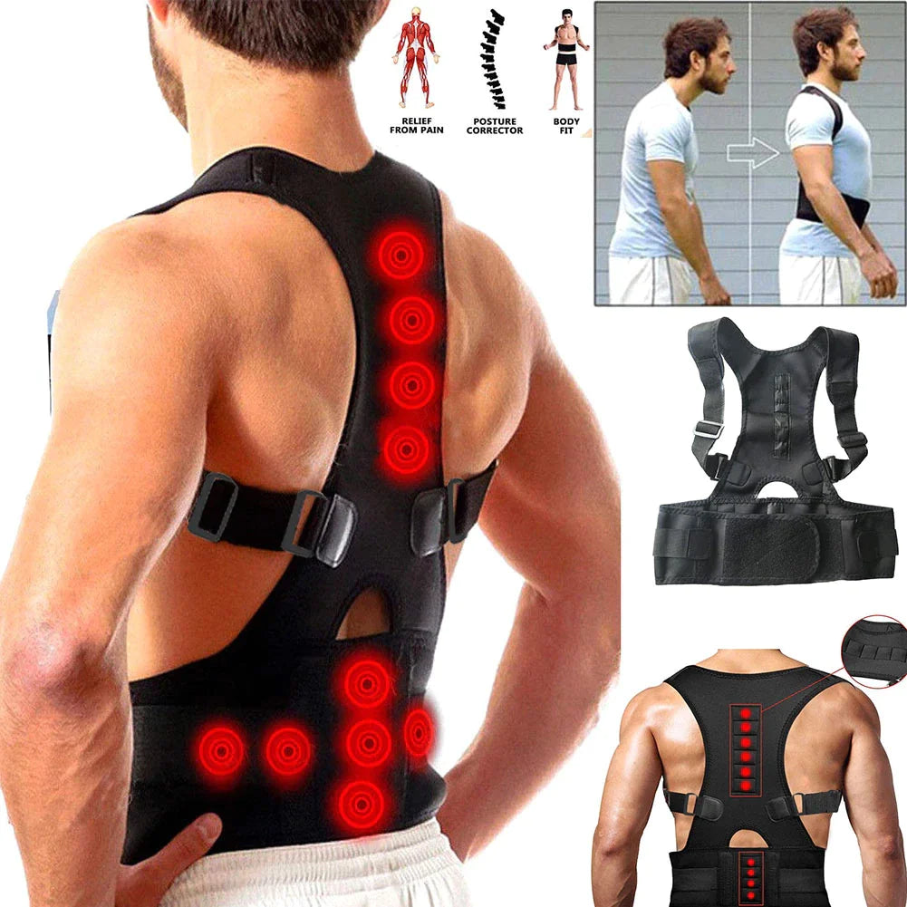 Magnetic Posture Corrector – Adjustable Back & Shoulder Support Brace for Men and Women