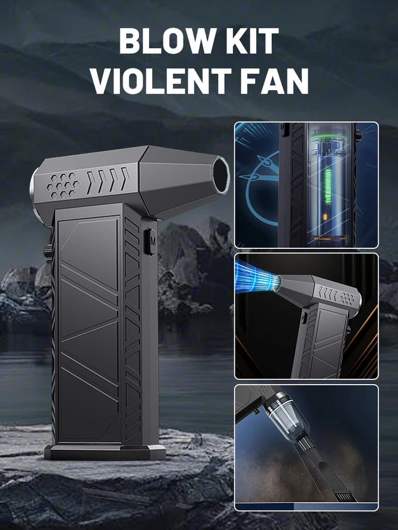 Brushless Snow & Dust Blower – 300,000 RPM Air Duster for Cars, PC & Home Cleaning