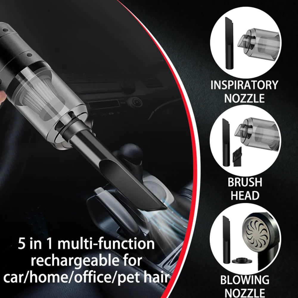 Small Portable Vacuum Cleaner – Multi-Purpose Handheld Car & Home Cleaner