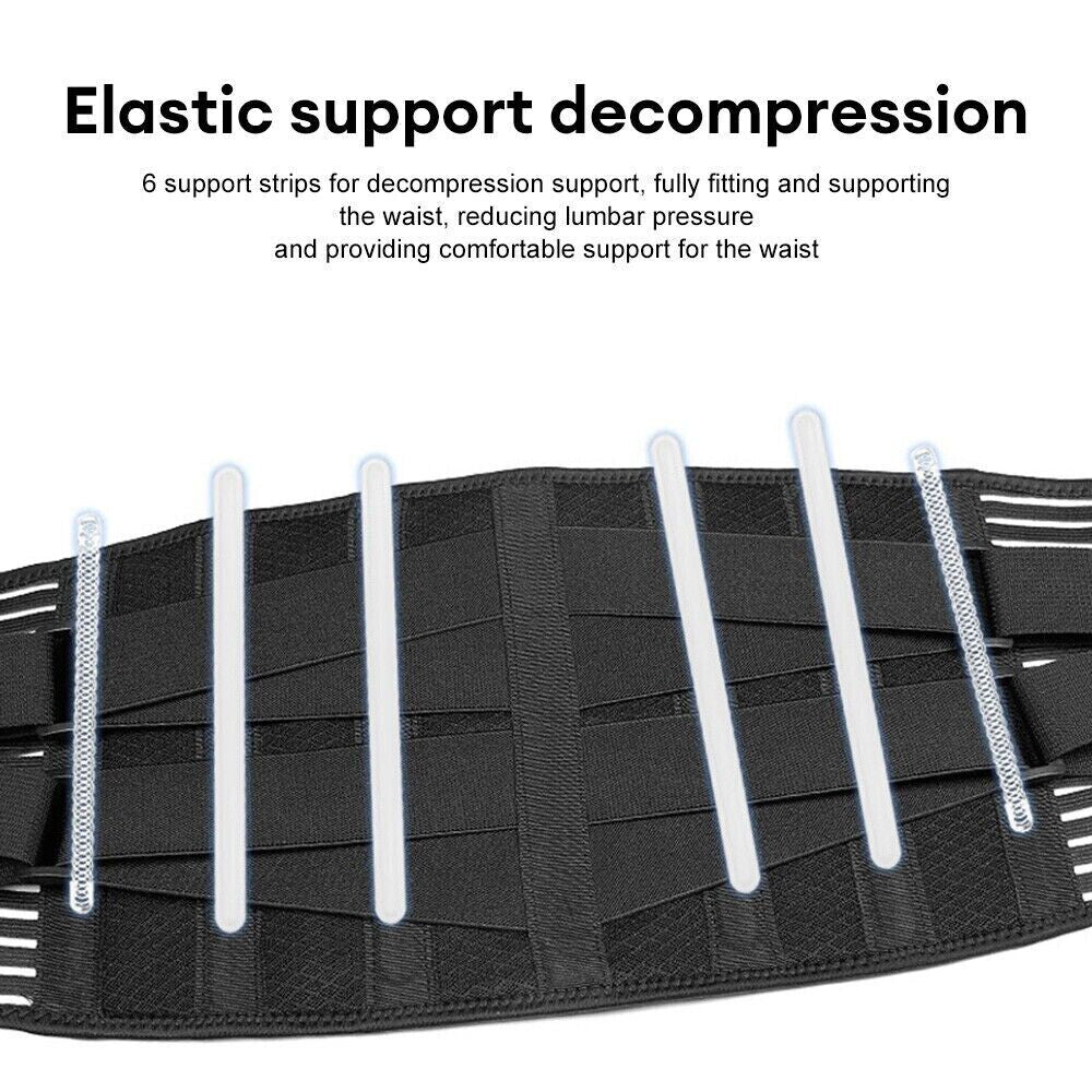 Adjustable Lumbar Support Belt – Back Brace for Lower Back Pain & Posture Support